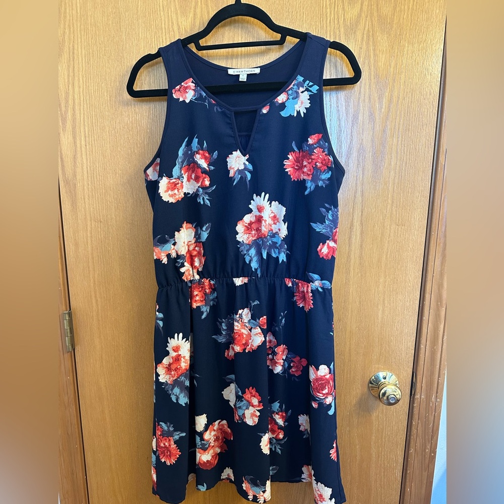 41 Hawthorne dress. Cute floral dress, originally from a Stitch Fix box.